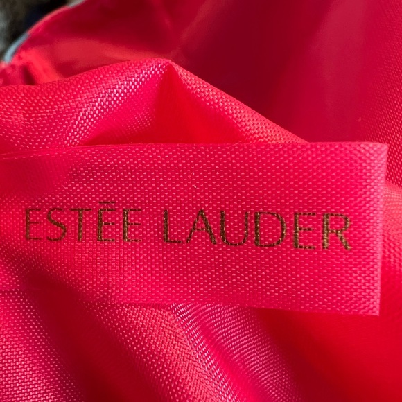 Lilly Pulitzer for Estée Lauder Canvas Tote Pink and Blue fish/ crab vacation - Picture 11 of 12